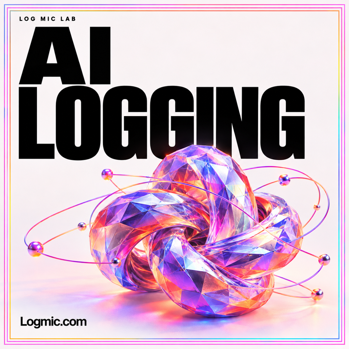 AI LOGGING — original Logmic.com typography artwork for AI Logging